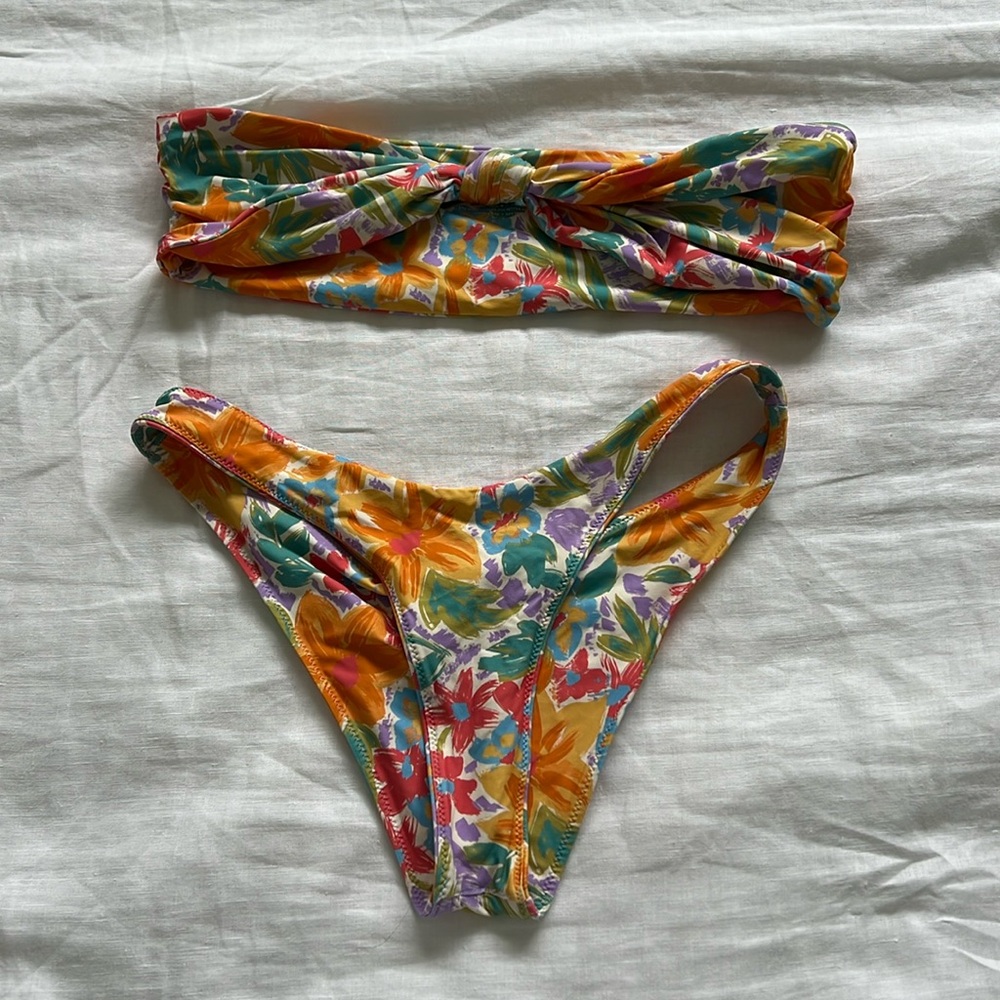 Stone Fox Swim Lele Bikini Top & Luka Bikini Bottom in Floral